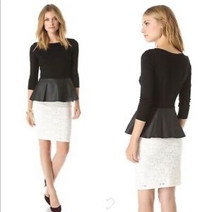 NWOT Velvet by Graham and Spencer peplum top